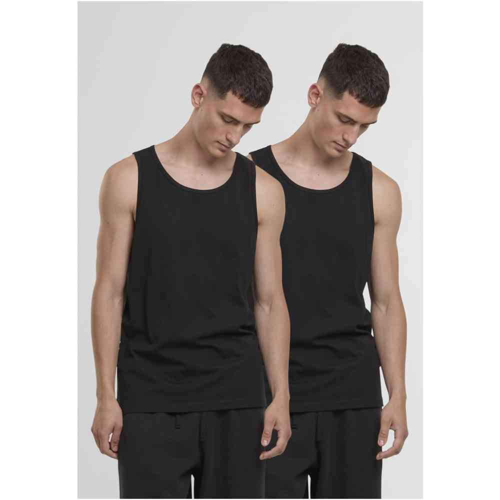 Urban Classics - Loose 2Pack Tanktop - Black/Black